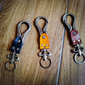 Vintage hakiki deri anahtarlık Punk tarzı el yapımı anahtarlıklar tuşları <span class=keywords><strong>Fob</strong></span> - Product Image 4