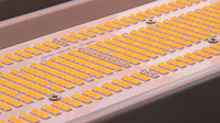 SMD 3030 avec couvercle de lentille led barre de croissance 2380umol/s haut PAR led bouton de lumière de croissance canaux de gradation 650W hydroponique