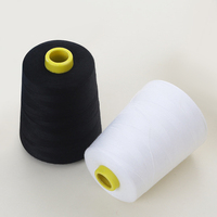 Fil à coudre en polyester filé teint 40S/2 pour les fournitures de couture à la machine