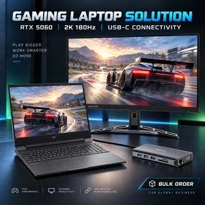 Solución para Laptop Gaming: Laptop RTX 5060, Monitor Gaming de 27 Pulgadas 2K 180Hz, Base USB C, Set de Computadora Gaming de Escritorio, Venta al Por Mayor - Product Image 1
