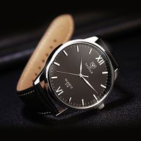 Yazole — montre à quartz pour hommes, disponible en grand couleurs, bracelet en cuir vive, étanche, affichage analogique, Simple, fabricants, 318