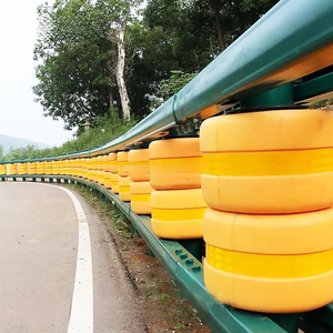 Road Bend Carve Guardrail Plastic Traffic Barriers Rotating Crash Barrier <b>Roller</b> Security <b>Fencing</b> - Product Image 1