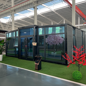 Contenedor de Envío Residencial Expandible de <span class=keywords><strong>40</strong></span> <span class=keywords><strong>Pies</strong></span> con Diseño Moderno, Casa Contenedor Aislada en Paquete Plano para Dormitorio o Uso Escolar - Product Image 1