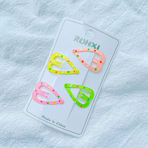 Nouveau à la mode 3cm goutte d'eau étoile à cinq branches coeur BB Clip mignon accessoires de cheveux pour enfants en gros du fabricant - Product Image 6