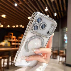Trong suốt từ trường hợp điện thoại cho <span class=keywords><strong>Iphone</strong></span> 17 Pro Max, với Rhinestone trang trí - Product Image 3