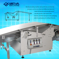 Machine automatique de fabrication de biscuits, empileur de snacks, ligne de production de biscuits, empileur (roue étoile et vitesse de déséquilibrage)