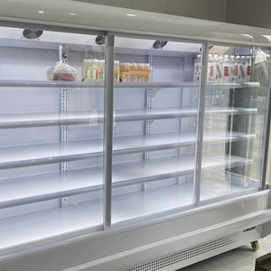 <span class=keywords><strong>Vitrine</strong></span> Réfrigérée Numérique à Grande Capacité, Simple Face, en Acier Coloré, Sans Givre, pour Fruits/Lait, avec Éclairage LED, pour Supermarché - Product Image 4