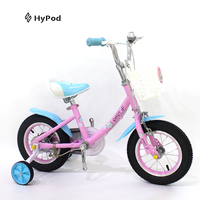 Vélo enfant pas cher à une vitesse avec siège, 4 roues, pour filles de 2 à 7 ans, en acier, 14, 16, 18 pouces