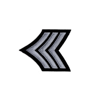 Chevrons de grade brodés sur mesure pour uniformes d'usine, service OEM sur mesure, fabricant de chevrons à vendre - Product Image 5
