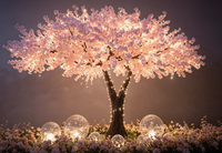 Arbre de cerisier artificiel à grande échelle pour la décoration intérieure, le paysage, les mariages, les remises de diplômes, Noël, le Nouvel An