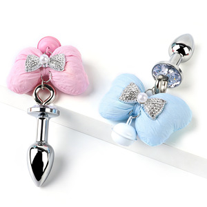 Tapón <span class=keywords><strong>Anal</strong></span> Metálico con Lazo y Campana, Juguete Erótico para Estimulación <span class=keywords><strong>Anal</strong></span>, Diseño Lindo y Suave para <span class=keywords><strong>Chicas</strong></span> - Product Image 4