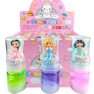 Vente directe du fabricant – Jouet pour enfants, petite bouteille de slime cristallin 6 couleurs avec poupée princesse - Product Image 3