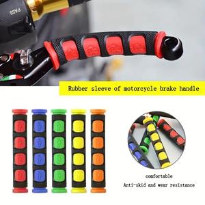 <b>Motorcycle</b> Handlebar <b>Grips</b> <b>Motorcycle</b> Brake Lever Cover Rubber Modification Handlebar Anti-Slip Brake Handlebar Rubber Sleeve - Product Image 2