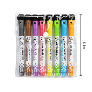 Non Toxic Erasable Fine Tip 8 Colors Glitter Whiteboard Marker with Magnet - Product Image 5