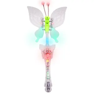 China Fairy Magic Stick Magic Wand Kids LED Magic Stick LED Butterfly Wand Light up Wand with Sound