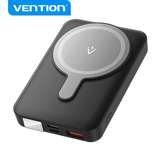 Vention 22.5W 10000mAH Magnetic Wireless Power Bank With LED Display for Phone
