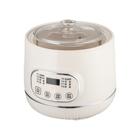 Mini-cuiseur portable 1,0 L avec minuterie numérique et arrêt automatique pour la maison, le dortoir, le bureau, cuiseur lent électrique 300 W