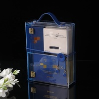 Boîtes à gâteaux de mariage en acrylique recyclables en gros pour l'emballage de bougies et d'autocollants, boîtes cadeaux personnalisables avec une épaisseur de 3 mm