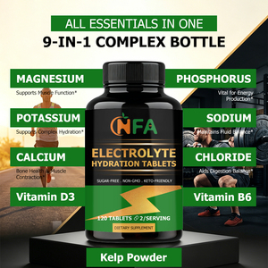 Tabletas de Hidratación con Electrolitos de Marca Privada, Hidratación Potente, Apoyo Muscular, Mantenimiento de Energía, Contiene Vitamina D3 - Product Image 3