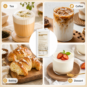 Leche Base Profesional Sin Hidrogenación de 1L, 0 Grasas Trans, para Té <span class=keywords><strong>Boba</strong></span>, Cafeterías, Crema Láctea al por Mayor, Ingrediente para Bebidas - Product Image 4