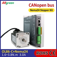CANopen Open Loop Stepper Motor Driver 3A 2Phase Nema24 DC30-110V/AC20-80V 1.6/2.1/2.5/3.1/3.5/3.8N.m Kit Driver untuk CNC