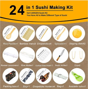 Kit de utensilios de bambú para <span class=keywords><strong>Sushi</strong></span>, Bazooka para uso en la cocina, gran oferta - Product Image 4