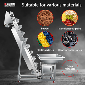 Gıda pirinç tahıl baharat tuz kahve çekirdeği fıstıklı şeker otomatik eğimli kova konveyör dolum paketleme makinesi hazne asansör - Product Image 4