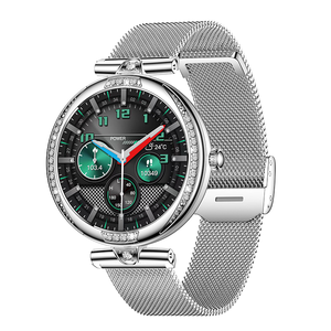 Montre connectée de luxe pour femme, étanche IP68, écran AMOLED, moniteur de santé, appels Bluetooth, suivi du sommeil, bracelet en silicone HW016 - Product Image 2