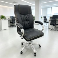Chaises de bureau en cuir modernes et de haute qualité Ventes directes d'usine Hauteur pivotante réglable Convient aux patrons gestionnaires employés