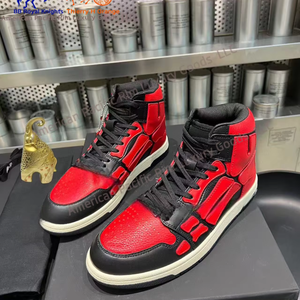 Zapatillas de Baloncesto Antideslizantes de Caña Alta para Hombre, de Cuero Genuino y PU, con Cordones, para Caminar y Senderismo, con Suela de Goma Engrosada, Estilo Deportivo Amiris - Product Image 6