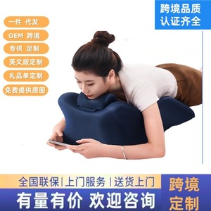Neck Massager Pillow With Kneading Function For Neck Waist Back And Legs Rectangular Trapezoid Shape Hemp Fabric 36V - Product Image 4