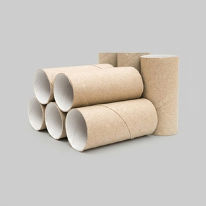 Tube en carton kraft à paroi épaisse, écologique, vide, pour la fabrication de rouleaux de papier toilette, fournisseur en gros - Product Image 1
