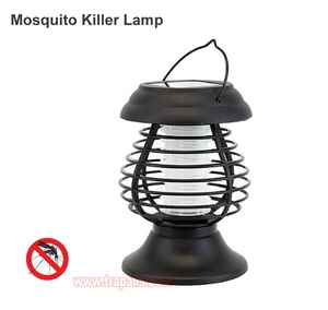 Lampe d'extérieur d'intérieur à énergie solaire <span class=keywords><strong>2</strong></span> en 1 lanterne violette à flamme jaune lampe anti-moustiques - Product Image 4