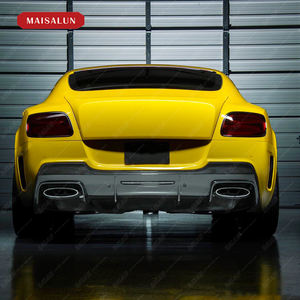 Kit de carrocería de estilo V de fibra de carbono medio para Bentley <span class=keywords><strong>Continental</strong></span> GT conversión con labio delantero difusor trasero faldas laterales Bodykit - Product Image 4
