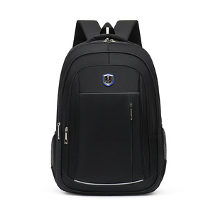 Laptop <b>Backpack</b> For Men Large Capacity Business Travel Shoulder Straps Solid Color <b>Black</b> Red Blue Spring 2025 - Product Image 4