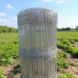 Galvanized Iron Wire <b>Fence</b> Mesh for Livestock Enclosures Cattle and Deer Farming Customizable Square Hole and Wire Gauge - Product Image 2