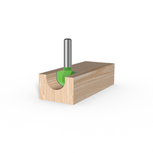 8mm Shank bóng mũi cuối nhà máy Vòng mũi cove CNC phay bit bán kính lõi hộp rắn tungsten carbide Router bit công cụ chế biến gỗ - Product Image 6