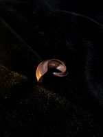 Bague dôme forgée à la main, vintage, en cuivre oxydé, laiton et argent, texture striée, bijoux artisanaux organiques, vente en gros pour hommes et femmes