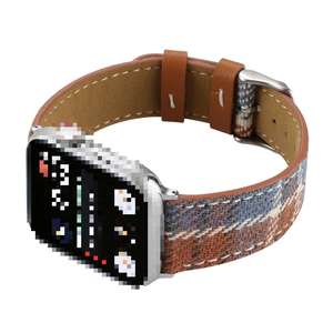Nuovo Design Cinturino in Tessuto Nylon e Pelle per <span class=keywords><strong>Apple</strong></span> <span class=keywords><strong>Watch</strong></span> Ultra2 9 8 7 6 <span class=keywords><strong>5</strong></span> 4 3 2 40mm 45mm - Product Image 5