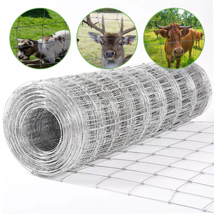 Economical Low Carbon Steel <b>Wire</b> Galvanized Crimped Technique Square Holes Livestock Fence Panels for Farm Animal Protection - Product Image 2