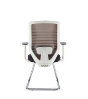 Chaise de bureau moderne noire à dossier en maille avec accoudoirs réglables en hauteur et garantie de 3 ans