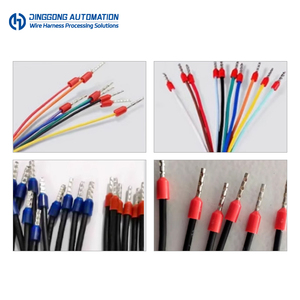 Machine automatique de dénudage, torsion et sertissage de fils Dinggong DG-E01 avec alimentation par bol vibrant, temps de cycle de 2,5 secondes, pour bornes tubulaires - Product Image 5