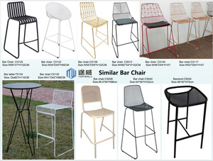 Thiết kế hiện đại cao dây kim loại thanh phân giá rẻ ngoài trời khách sạn ăn uống nhà hàng quán rượu biệt thự cao thanh Bảng đồ nội thất bar ghế - Product Image 6