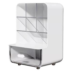 Acrylic Desktop Storage <b>Box</b> 3 Layers Drawer Style <b>Pen</b> Holder Organizer For Stationery Makeup Student Use - Product Image 5
