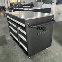 Chariot d'atelier mobile HUAYI OEM personnalisé, étanche, modulaire, portable, pour réparation automobile, avec 8 tiroirs