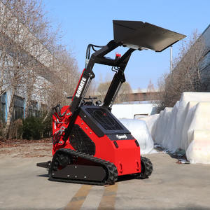 Mini-chargeuse sur pneus Soamte, moteur diesel Kubota certifié EPA, chenilles, 950 kg, garantie de 2 ans, pompe hydraulique YUKEN - Product Image 3