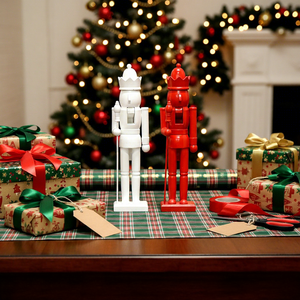 Ornement de Noël décoratif en bois pour table, décorations de Noël en bois pour la maison - Product Image 1