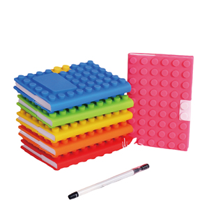 Colorful Silicone Building Block Notebook Creative <b>Writing</b> <b>Journal</b> Custom Logo Notepad for Students Office Gifts Promotions - Product Image 4