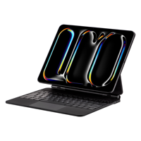 Clavier pour tablette de style ciseaux M4 2024, compatible avec iPad Pro 13 pouces, interface USB/sans fil, style de projection LED, disposition américaine, pavé tactile, nouveau