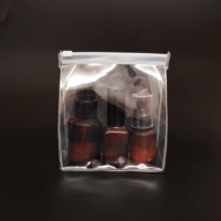 Super Promo Trousse de Voyage Personnalisée Maquillage/Toilette en Vinyle Transparent PVC EVA avec Fermeture Éclair Style Tendance